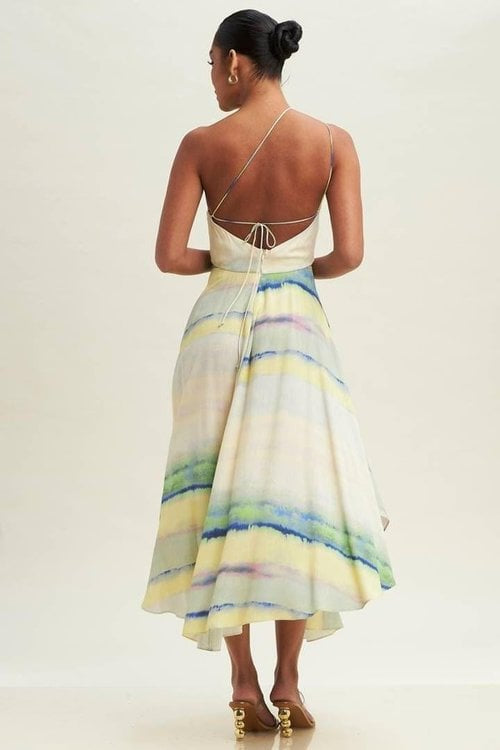 ANDREA ONE SHOULDER MIDI DRESS - NEW