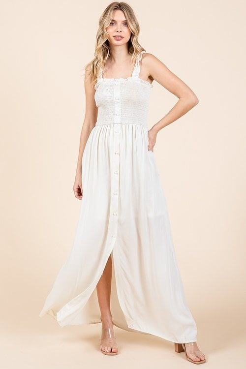 DONNA BUTTON DOWN MAXI