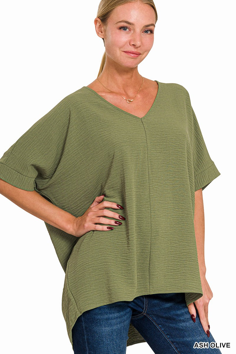 V-NECK DOLMAN TOP