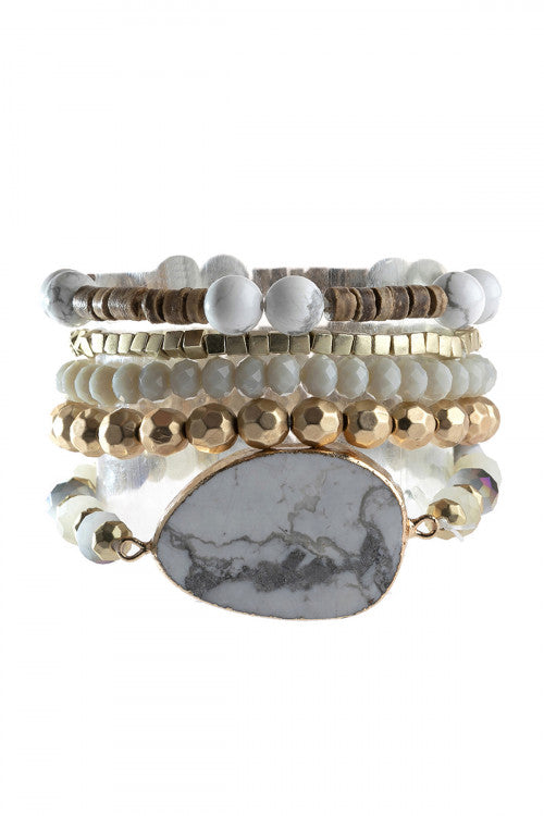 STONE CHARM BRACELET