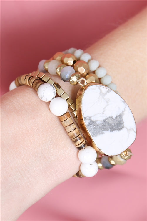 STONE CHARM BRACELET