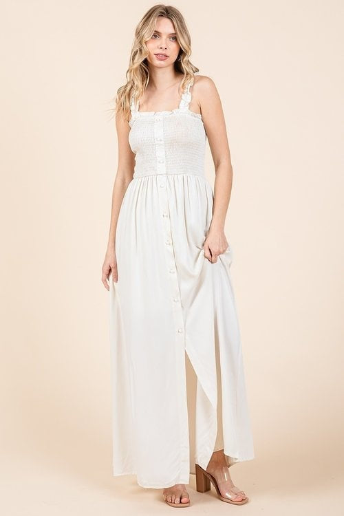 DONNA BUTTON DOWN MAXI